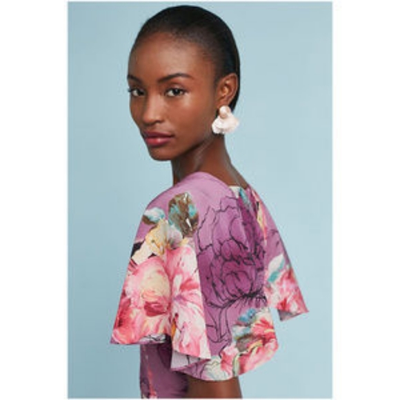 Anthropologie Dresses & Skirts - Anthro Kachel Galena Silk Floral Dress Size 10
